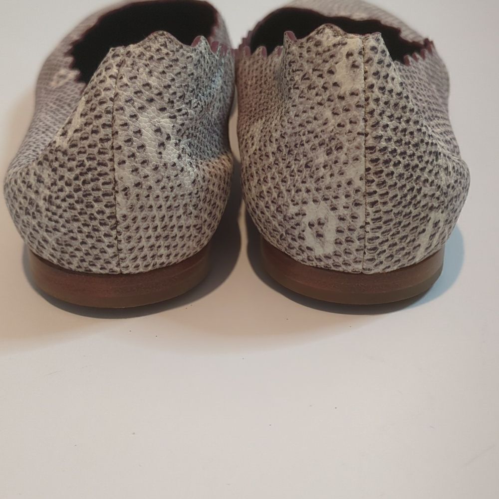 Chloe Lauren snakeskin embossed leather flats - Picture 7 of 9